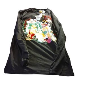 Vibrant Graphic Long Sleeve Shirt